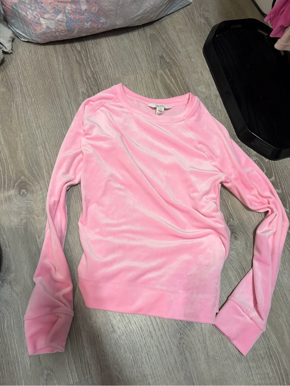 Lilly Pulitzer Velour Pink Crew neck